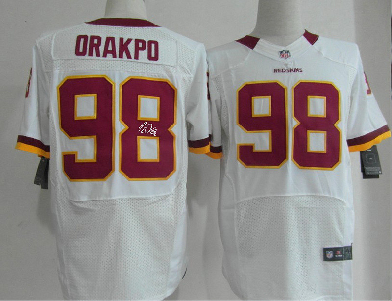  Redskins 98 Brian Orakpo White Signature Edition Elite Jersey