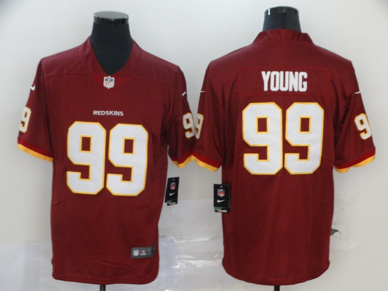 Nike Redskins 99 Chase Young Red 2020 NFL Draft First Round Pick Vapor Untouchable Limited Jersey