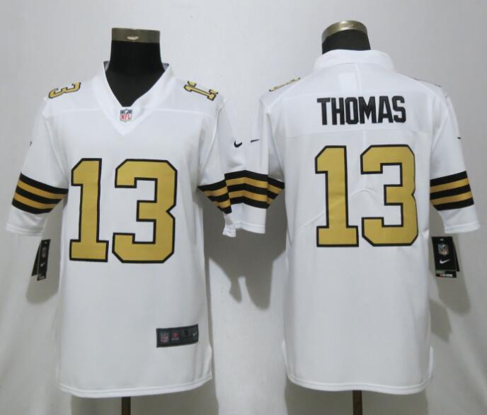  Saints 13 Micheal Thomas White Color Rush Limited Jersey