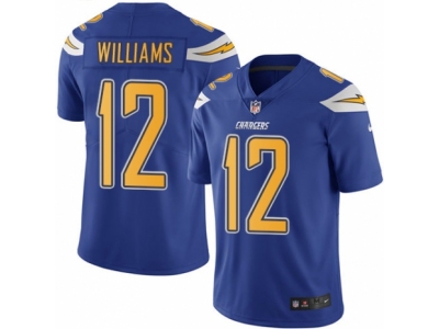  San Diego Chargers 12 Mike Williams Limited Electric Blue Rush NFL Jersey