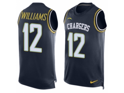  San Diego Chargers 12 Mike Williams Limited Navy Blue Player Name Number Tank Top NFL Jersey