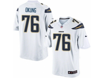  San Diego Chargers 76 Russell Okung Limited White NFL Jersey