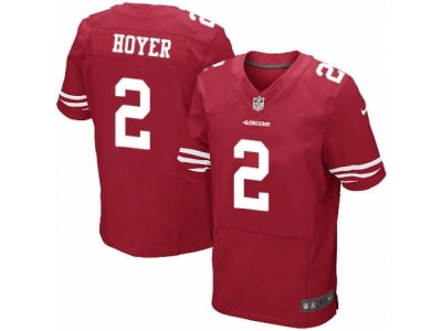  San Francisco 49ers 2 Brian Hoyer Elite Red Team Color NFL Jersey
