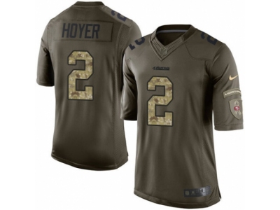 San Francisco 49ers 2 Brian Hoyer Limited Green Salute to Service NFL Jersey