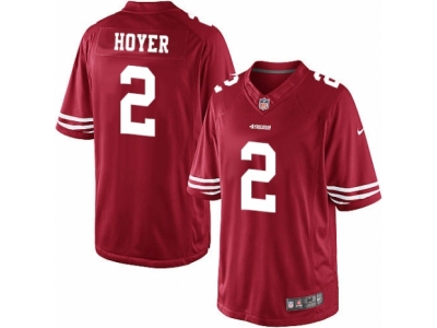  San Francisco 49ers 2 Brian Hoyer Limited Red Team Color NFL Jersey