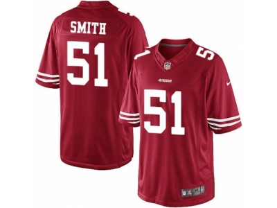  San Francisco 49ers 51 Malcolm Smith Limited Red Team Color NFL Jersey
