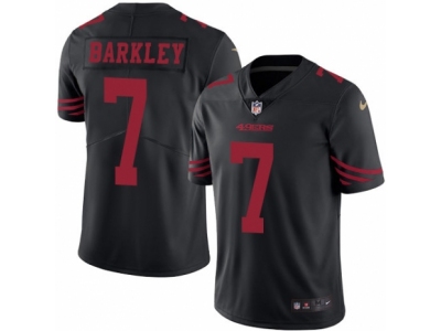  San Francisco 49ers 7 Matt Barkley Limited Black Rush NFL Jersey