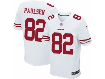  San Francisco 49ers 82 Logan Paulsen Elite White NFL Jersey