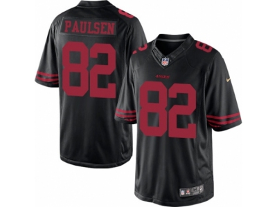  San Francisco 49ers 82 Logan Paulsen Limited Black NFL Jersey