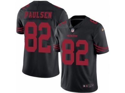  San Francisco 49ers 82 Logan Paulsen Limited Black Rush NFL Jersey
