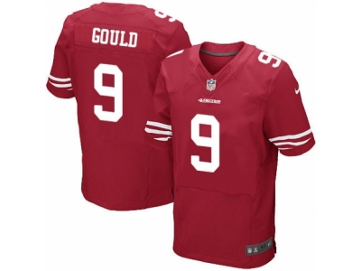  San Francisco 49ers 9 Robbie Gould Elite Red Team Color NFL Jersey