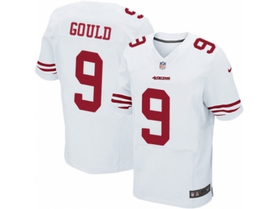  San Francisco 49ers 9 Robbie Gould Elite White NFL Jersey