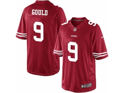  San Francisco 49ers 9 Robbie Gould Limited Red Team Color NFL Jersey