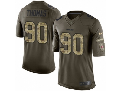  San Francisco 49ers 90 Solomon Thomas Limited Green Salute to Service NFL Jersey