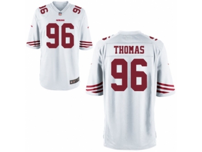  San Francisco 49ers 96 Solomon Thomas Game White NFL Jersey