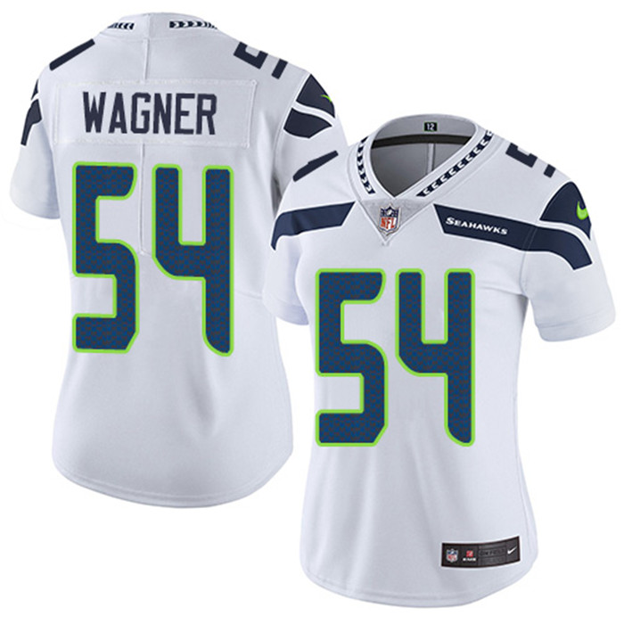  Seahawks 54 Bobby Wagner White Women Vapor Untouchable Limited Jersey