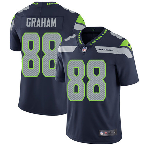  Seahawks 88 Jimmy Graham Navy Vapor Untouchable Player Limited Jersey