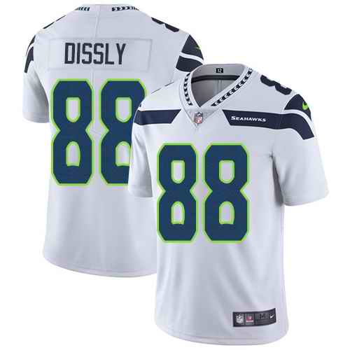  Seahawks 88 Will Dissly White Vapor Untouchable Limited Jersey