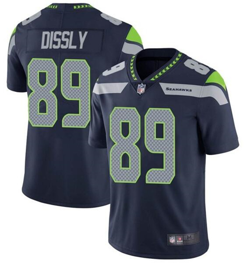 Nike Seahawks 89 Will Dissly Navy Vapor Untouchable Limited Jersey