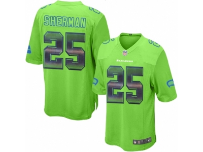  Seattle Seahawks 25 Richard Sherman Limited Green Strobe NFL Jersey