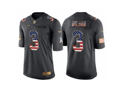  Seattle Seahawks 3 Russell Wilson Anthracite Salute to Service USA Flag Fashion Jersey