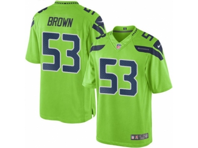  Seattle Seahawks 53 Arthur Brown Elite Green Rush NFL Jersey