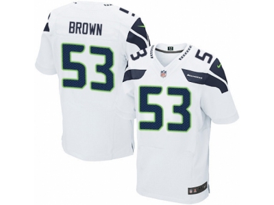  Seattle Seahawks 53 Arthur Brown Elite White NFL Jersey