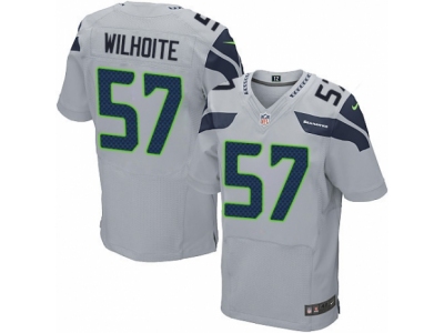  Seattle Seahawks 57 Michael Wilhoite Elite Grey Alternate NFL Jersey