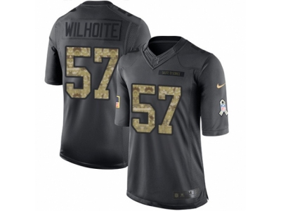  Seattle Seahawks 57 Michael Wilhoite Limited Black 2016 Salute to Service NFL Jersey