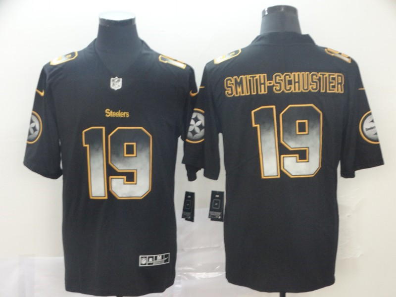 Nike Steelers 19 JuJu Smith Schuster Black Arch Smoke Vapor Untouchable Limited Jersey