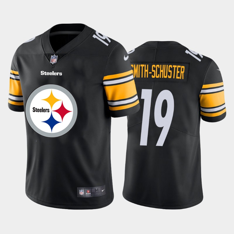 Nike Steelers 19 JuJu Smith Schuster Black Team Big Logo Vapor Untouchable Limited Jersey