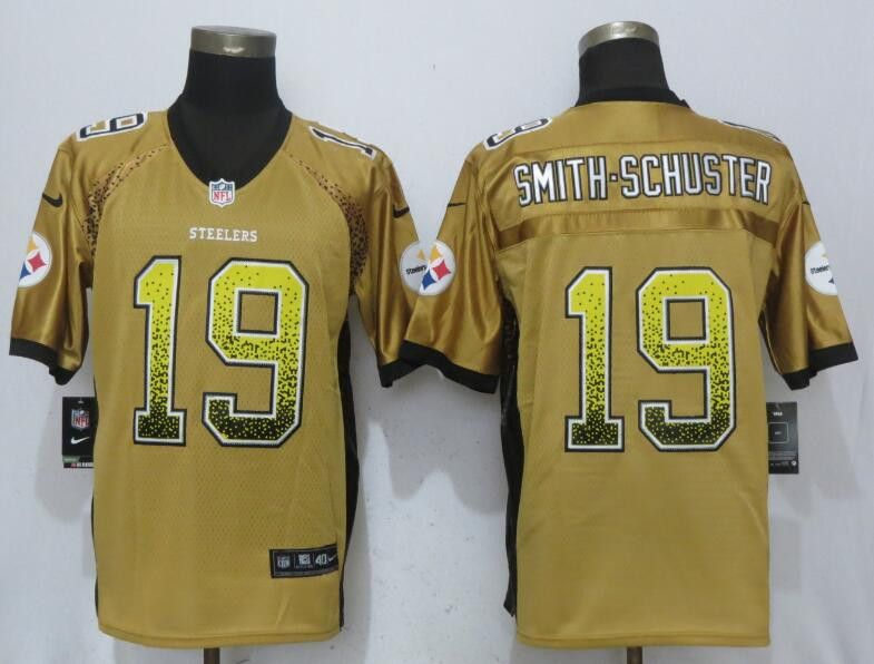  Steelers 19 JuJu Smith Schuster Gold Drift Fashion Elite Jersey