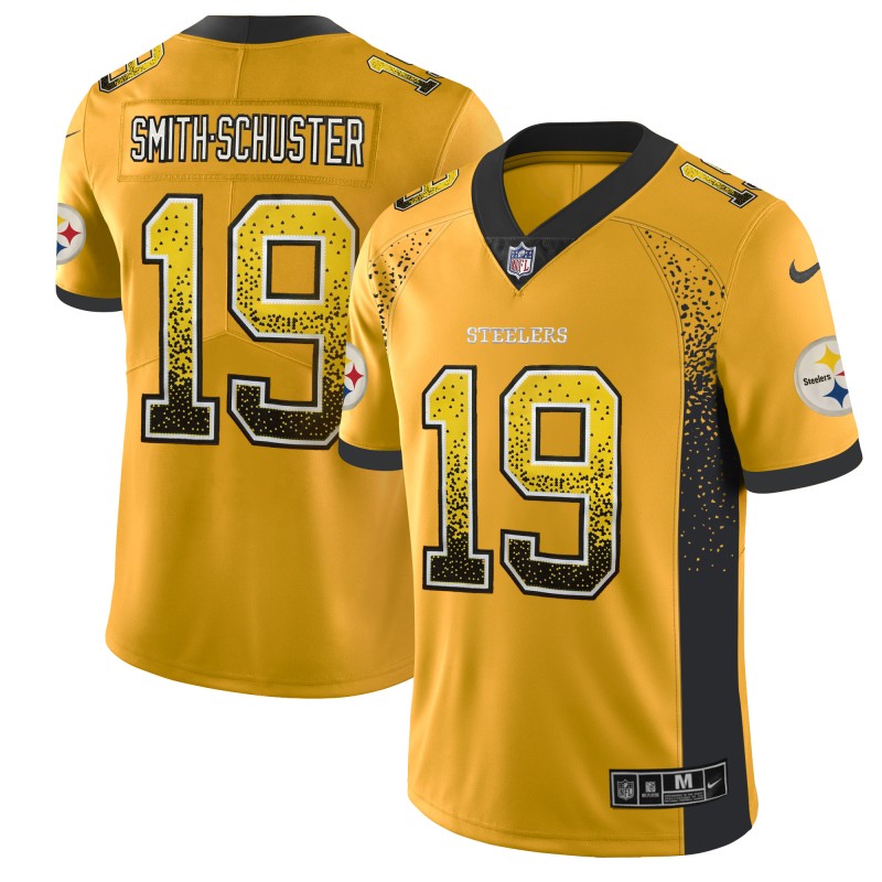  Steelers 19 JuJu Smith Schuster Gold Drift Fashion Limited Jersey