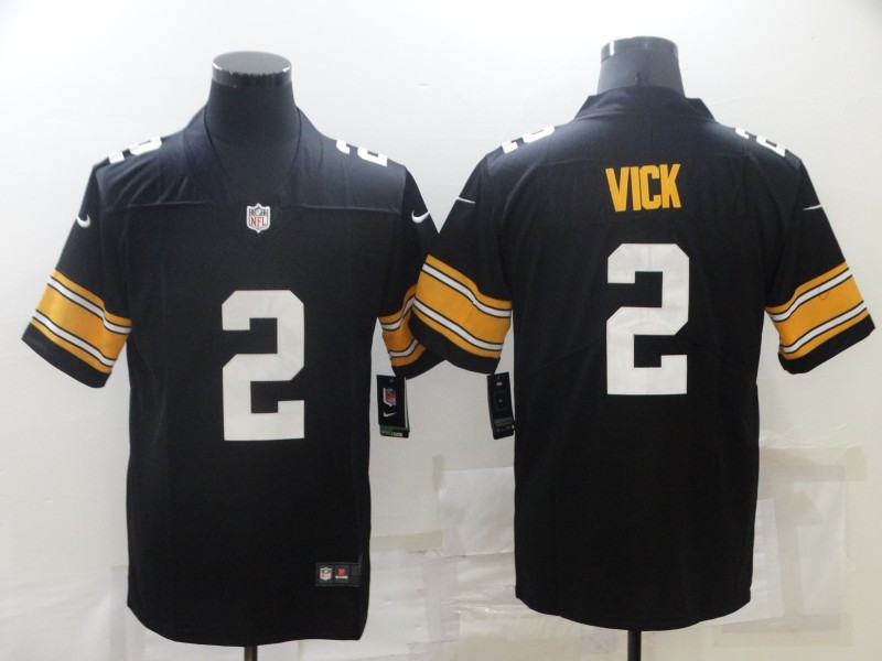 Nike Steelers 2 Michael Vick Black Vapor Untouchable Limited Jersey