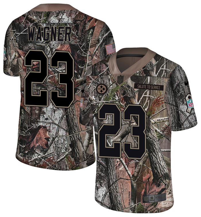  Steelers 23 Mike Wagner Camo Rush Limited Jersey