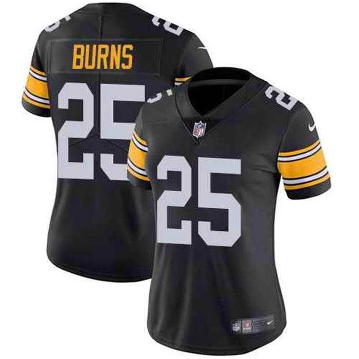  Steelers 25 Artie Burns Black Alternate Women Vapor Untouchable Limited Jersey