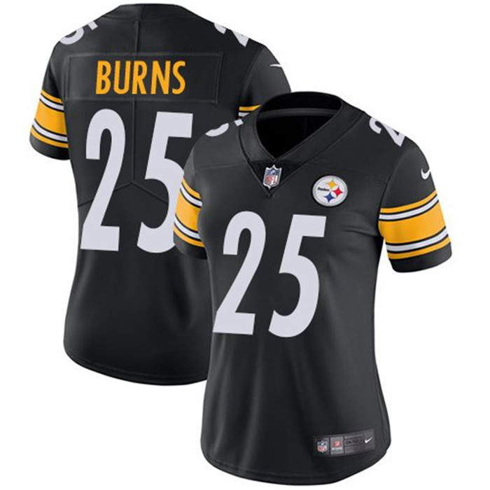  Steelers 25 Artie Burns Black Women Vapor Untouchable Limited Jersey