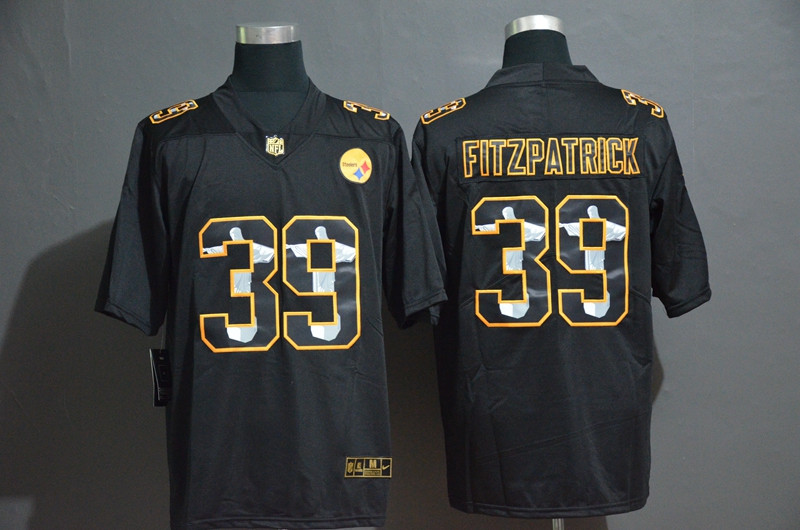 Nike Steelers 39 Minkah Fitzpatrick Black Jesus Faith Edition Limited Jersey