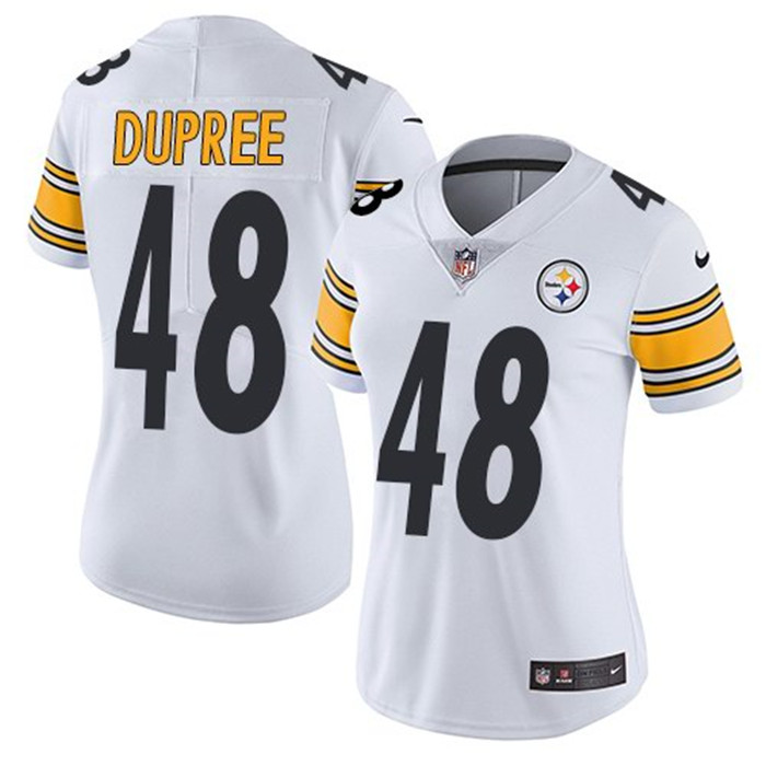  Steelers 48 Bud Dupree White Women Vapor Untouchable Limited Jersey