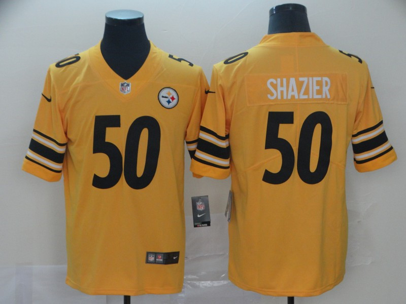 Nike Steelers 50 Ryan Shazier Gold Inverted Legend Limited Jersey