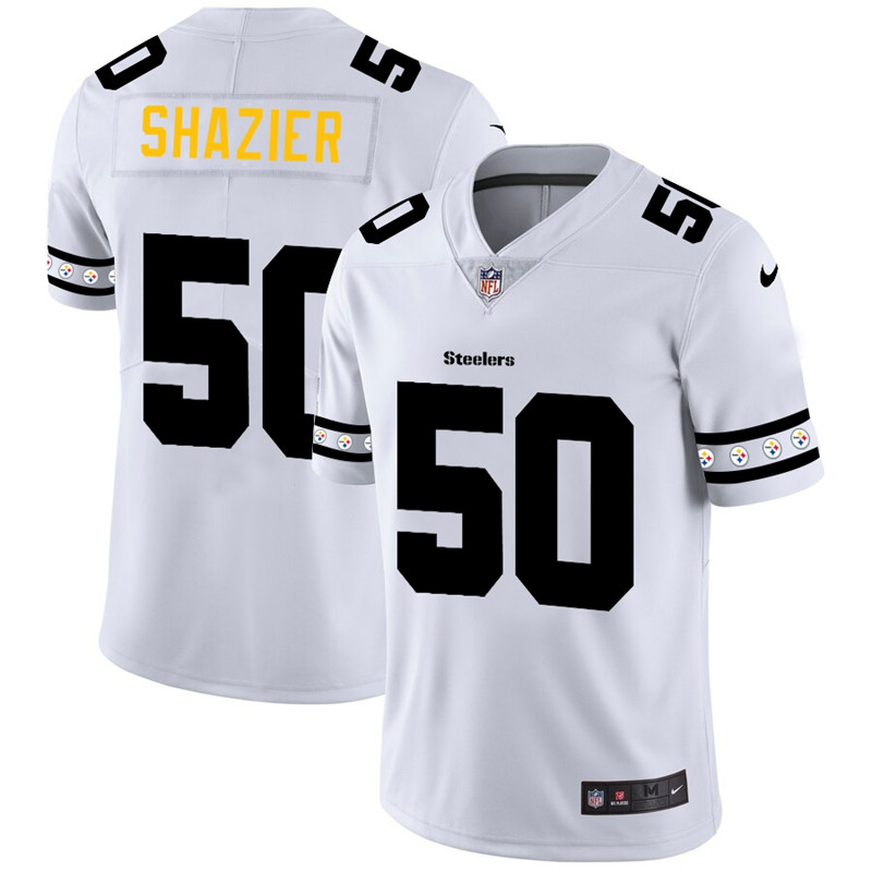 Nike Steelers 50 Ryan Shazier White Team Logos Fashion Vapor Limited Jersey
