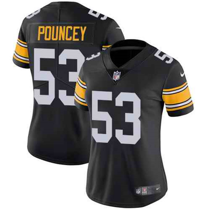  Steelers 53 Maurkice Pouncey Black Alternate Women Vapor Untouchable Limited Jersey