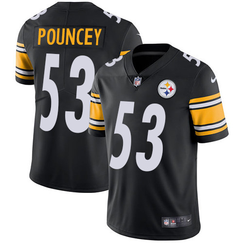  Steelers 53 Maurkice Pouncey Black Vapor Untouchable Player Limited Jersey