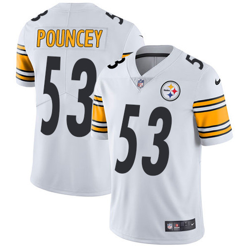  Steelers 53 Maurkice Pouncey White Vapor Untouchable Player Limited Jersey