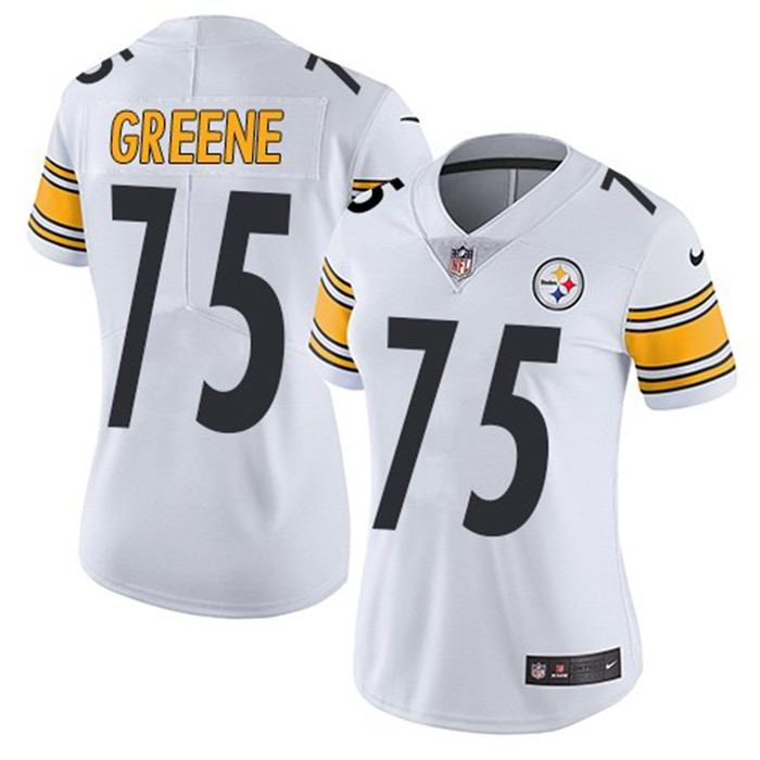  Steelers 75 Joe Greene White Women Vapor Untouchable Limited Jersey