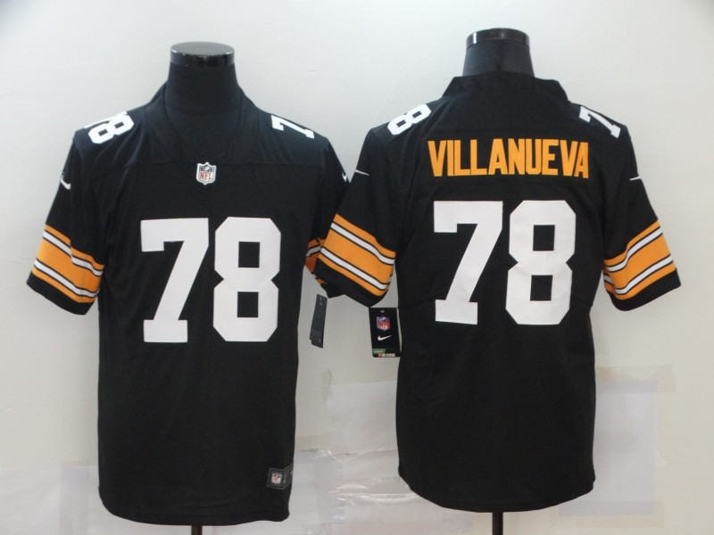  Steelers 78 Alejandro Villanueva Black Alternate Vapor Untouchable Limited Jersey