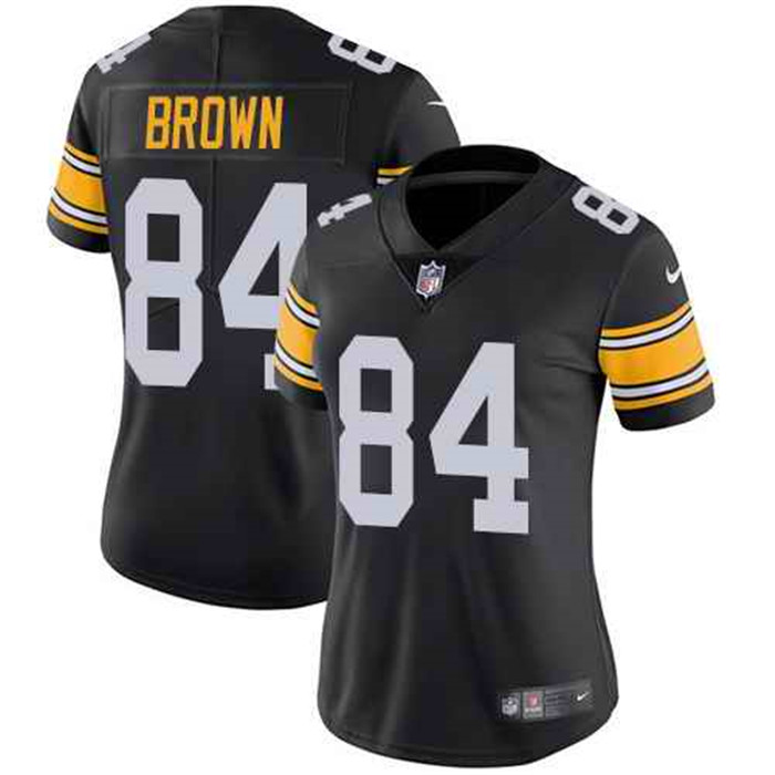  Steelers 84 Antonio Brown Black Alternate Women Vapor Untouchable Limited Jersey