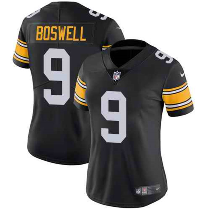  Steelers 9 Chris Boswell Black Alternate Women Vapor Untouchable Limited Jersey