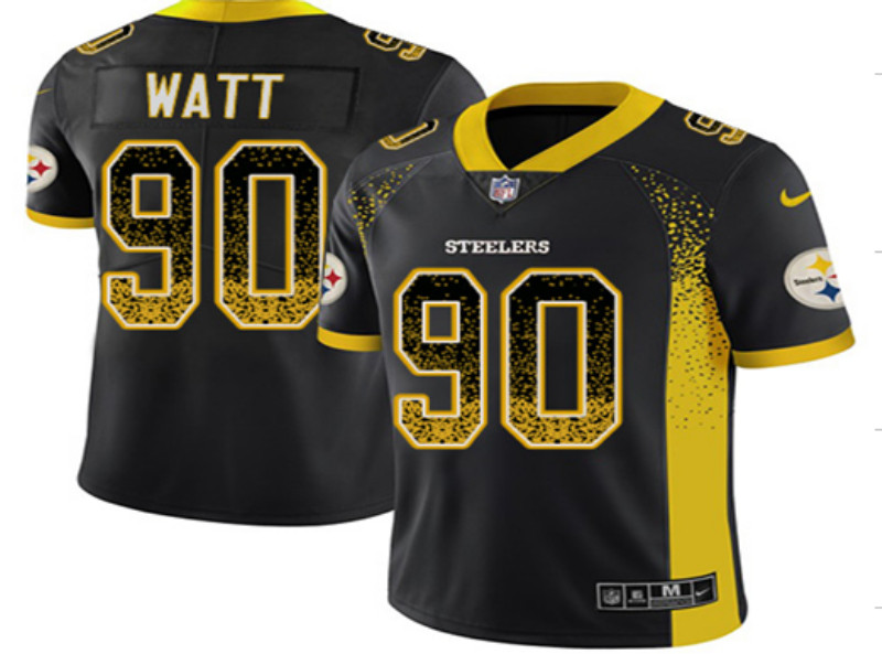 Nike Steelers 90 T.J. Watt Black Drift Fashion Limited Jersey