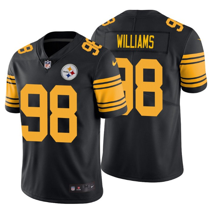 Steelers 98 Vince Williams Black Women Color Rush Limited Jersey